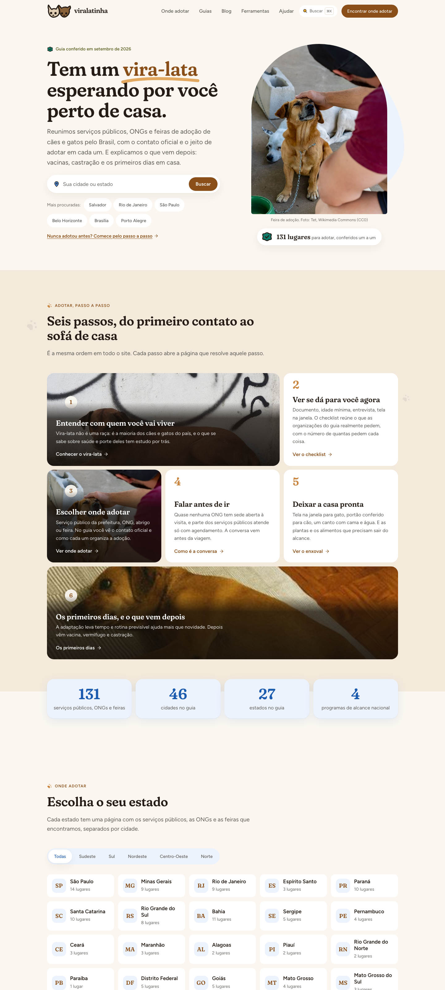 Viralatinha website